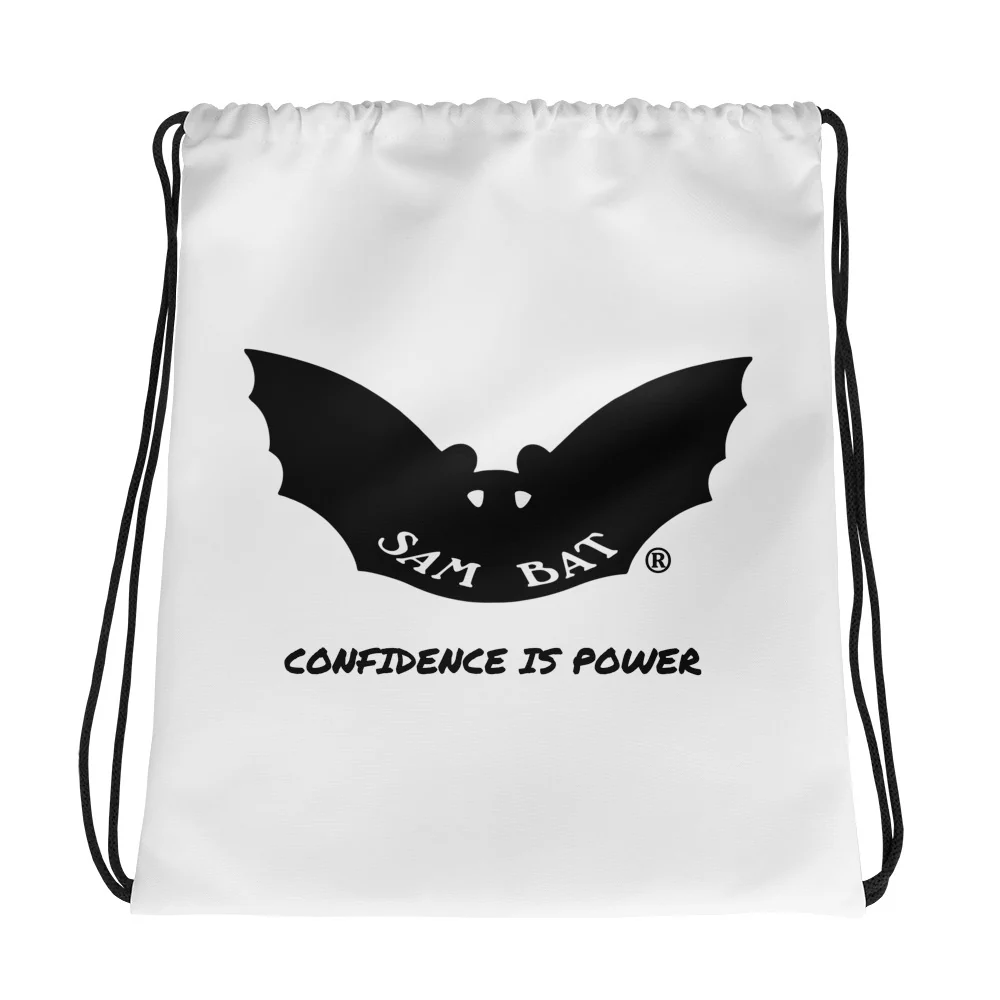 SAM BAT Drawstring Bag